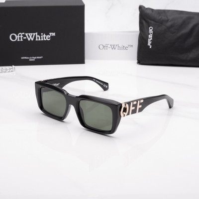 Pre-owned Off-white Oeri125s24pla0011055 Hays Black Sunglasses