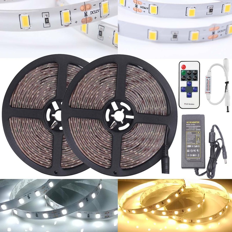 1m20m LED Stripe Leiste Streifen Band 5630 Licht Leuchte Lichterkette Netzteil