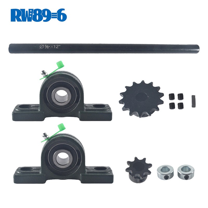 5/8" X 12" Complete Jackshaft Kit For 40/41/420 Chain Go Kart Mini Bike
