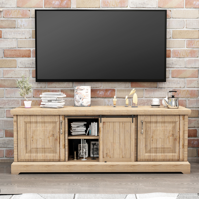 Black barn door entertainment center deals