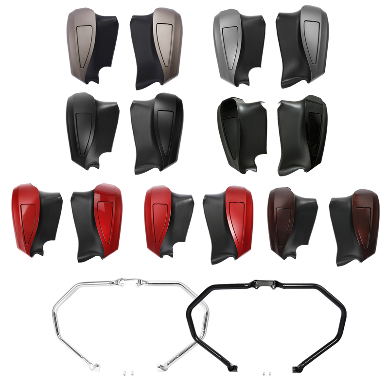 Engine Guard Crash Bar Lower Vented Fairing Fit For Indian Chieftain 2019-2023