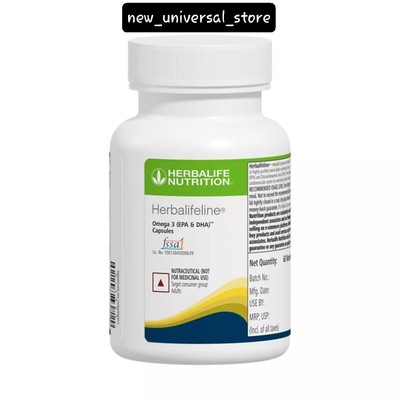 Herballife Nutrition Pack of Herballifeline Omega-3 Fatty Acids 60 Capsule