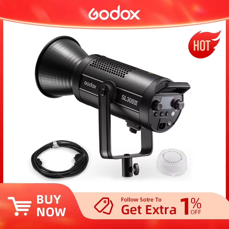 SL300III SL-300W III LED Video Light 200W Bowens Mount Daylight Balanced 5600K 2
