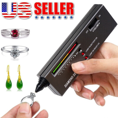 Pro Diamond Tester Pen Gem Selector Jewelry Gemstone Testing Inspection Tool Kit
