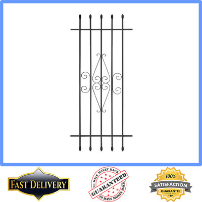 Vertical Window Security Bar Burglar Child Safety Steel Guard Home 24''x54''