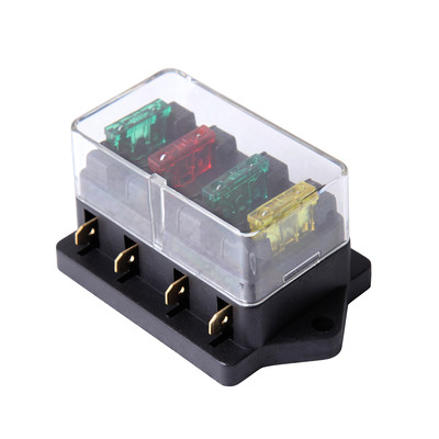 12V/24V Fuse Holder Box Block 4 Way Car Vehice Circuit Automotive + 4 Blade