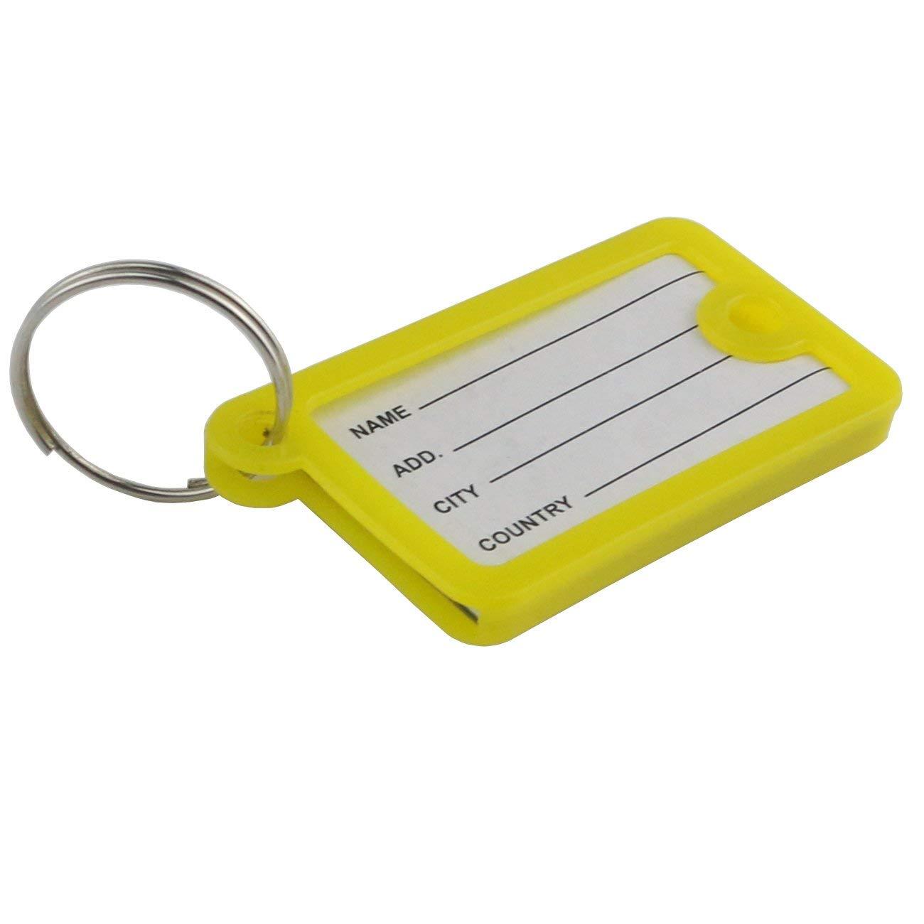 Plastic Colour Key Holder Ring With ID Label Tags KeyTag Bulk Lot 60pcs, 12pcs eBay