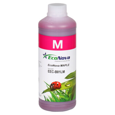 EcoNova MAPLE Solvent Ink for Roland Epson DX7 head Printers 1 liter Magenta