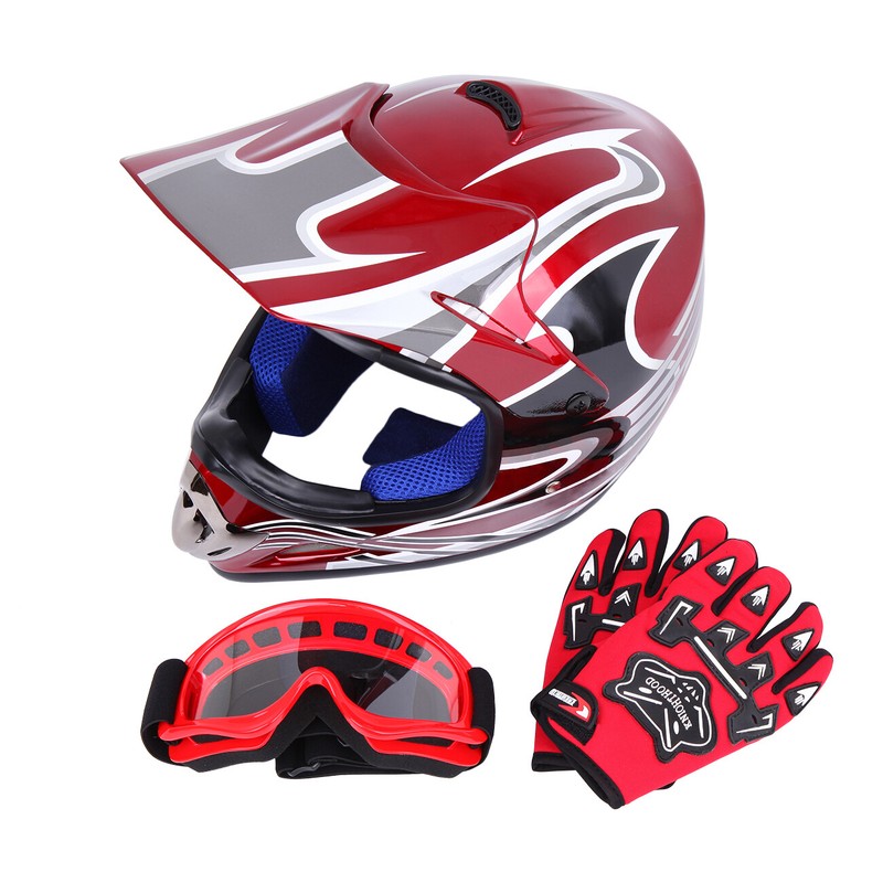 Kinder Motorradhelm Rollerhelm Jethelm Thermo Motocrosshelm Sturzhelm