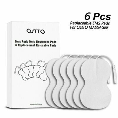 OSITO 6pcs Replacement Electrode Sheet Pads Suit for TENS Unit EMS TENS Massager