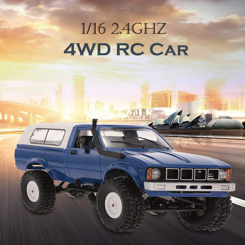 Rock Crawler RC Truck 4X4 Offroad 1:16 Scale Remote Control Truck 2.4Ghz with Le