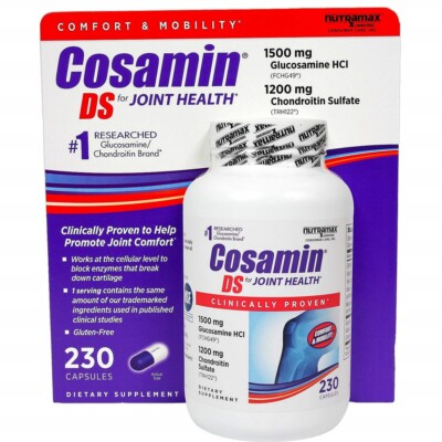 230 Count Capsules COSAMIN DS For Joint Health Comfort Mobility Glucosamine HCI