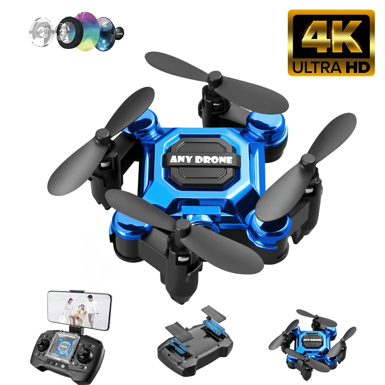 ドローン ミニ AnyRC ドローン ミニ AnyRC AnyRC Mini Folding Drone Aircraft - 4K