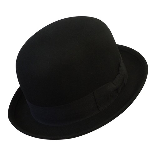Vintage Chapeah Creations Deep Green & Gold Trim Bowler Hat  display picture 3