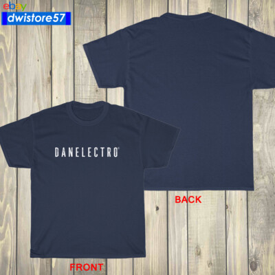 New Danelectro Music Guitar Logo Black/Navy/White/Grey T-Shirt S-5XL