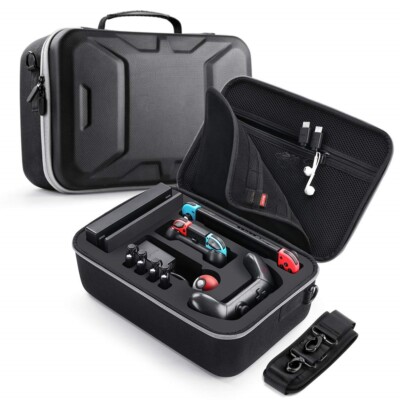 Nintendo Switch OLED/Switch Case: Large Travel Storage Pouch, Black A119