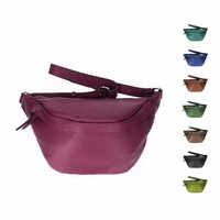 ITAL DAMEN LEDER TASCHE XL CROSS OVER BODY BAG GÜRTEL BRUST Schultertasche HÜFTE
