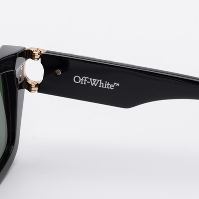 Pre-owned Off-white Oeri125s24pla0011055 Hays Black Sunglasses
