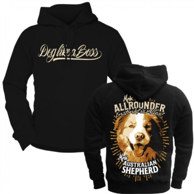 Kapuzenpul​lover Hoodie Australian Shepherd Dogs Rasse Hütehunde Begleithunde 