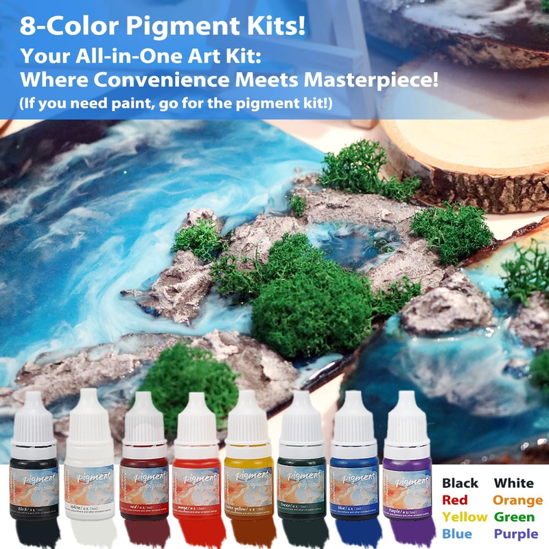 Epoxy Resin Kit, 16OZ Resin Epoxy Transparent Super Crystal Clear Art Kit for Be
