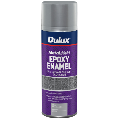 Dulux 300g Metalshield Epoxy Enamel Gloss Spray Paint Structural