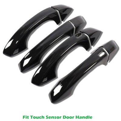 LHD Piano Gloss Black Keyless Door Handle Plastic Cover Fits 15-21 Golf 7 GTI R