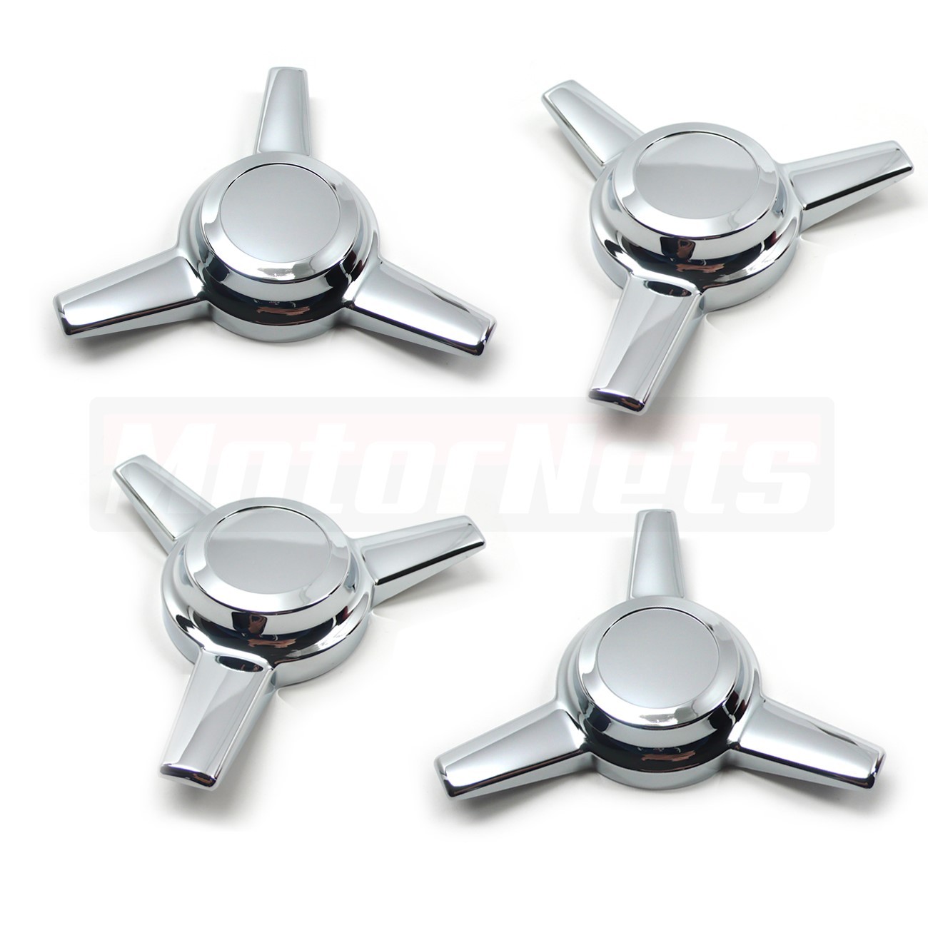 4x Air cleaner wing Nut Chrome 3 TriBar Straight Spinner Hot Street