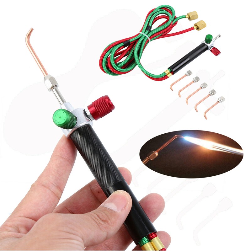 Jewelry Jewelers Mini Gas Little Torch Welding Soldering kit With 5 Tips