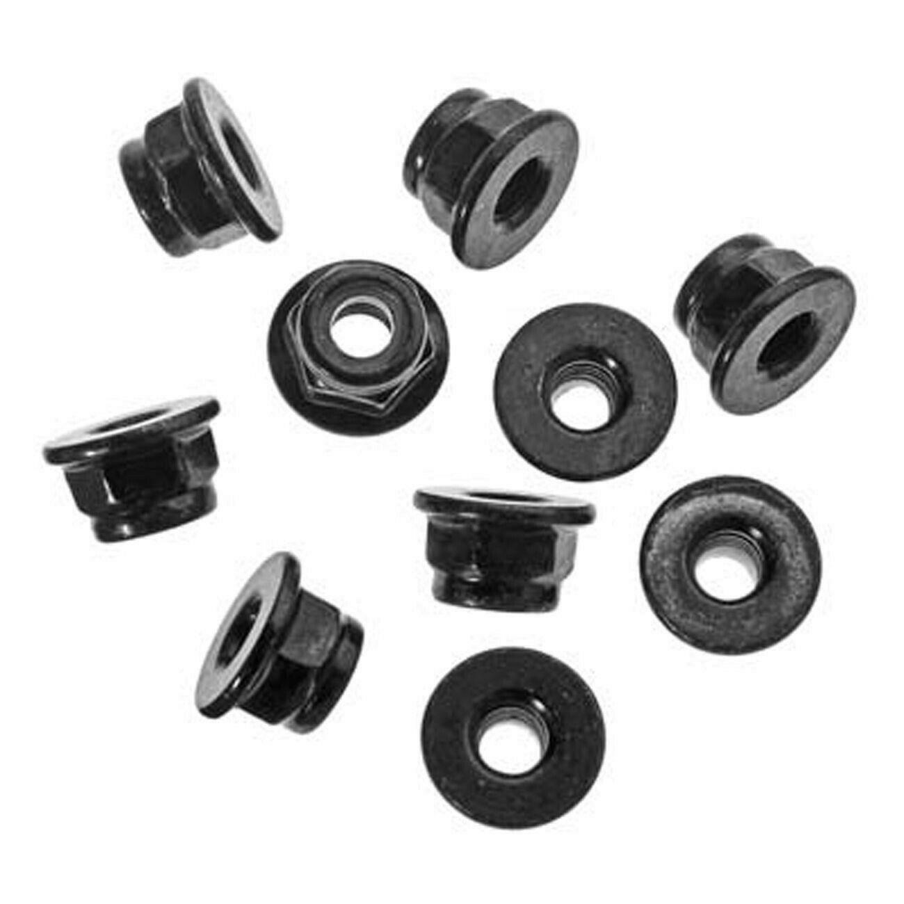 Axial AXA1045 SCX10 AX10 EXO Wraith Nylon Locknut M4 Black (10)