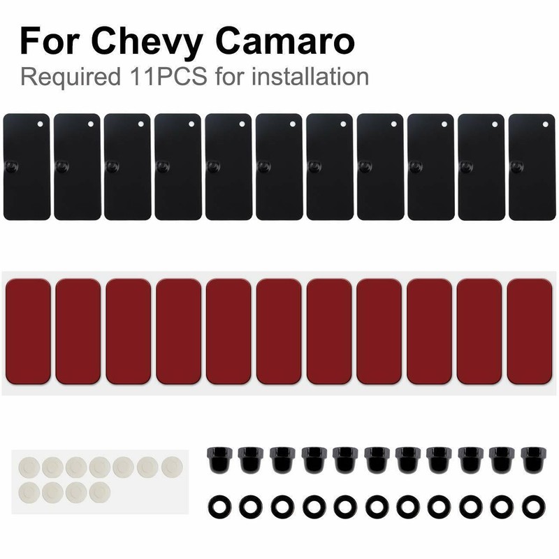 Rear Window Louvers Replacement Hardware Kit for Ford Mustang Dodge Challenger