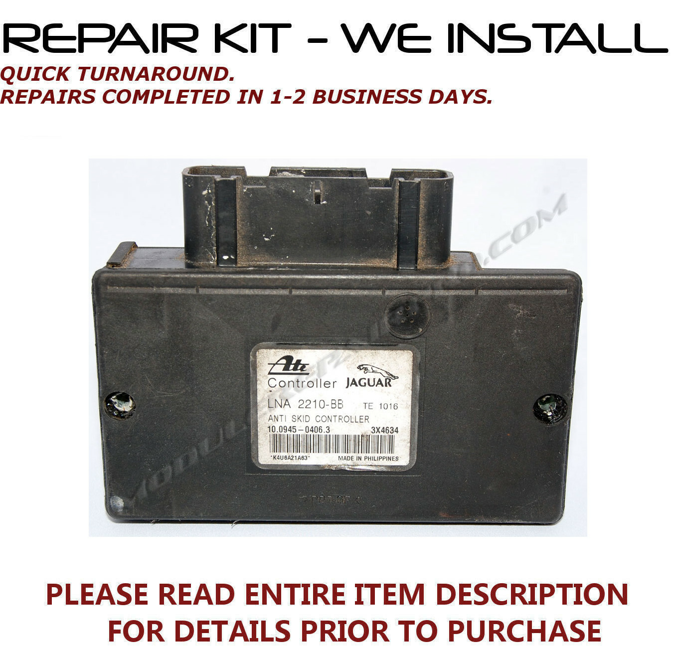 REPAIR KIT for 95 96 97 Jaguar XJ XJ12 XJ6 XJR & 98 DB7 ABS