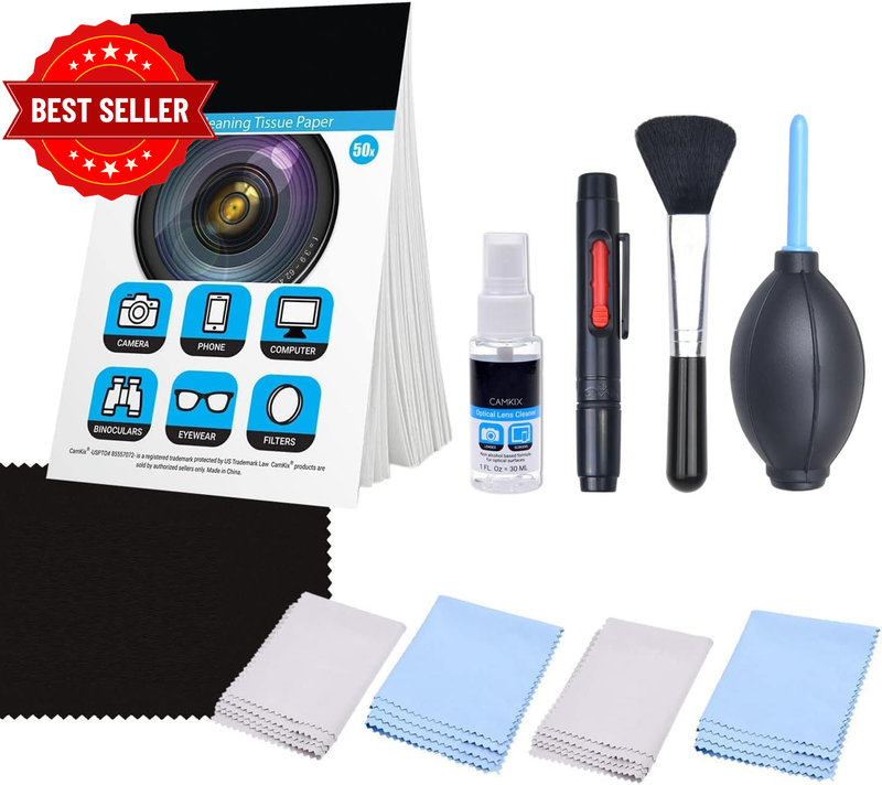 Professional Camera Cleaning Kit for DSLR Cameras- Canon, Nikon, Pentax, Sony -