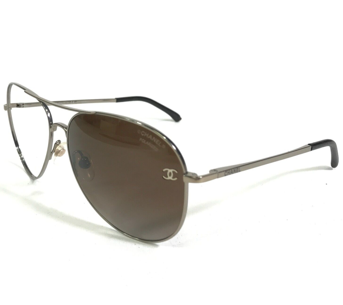 Chanel Sunglasses Frames 4189-T-Q c.395/S9 Dark Silver Aviators 