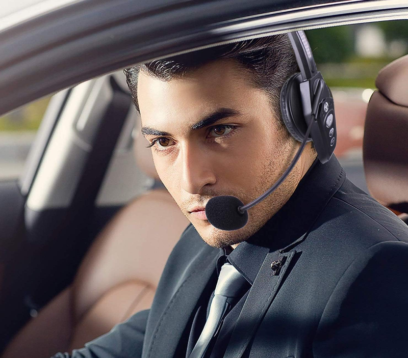 Wireless Headset with Microphone, on Ear Headphone with Noise Cancelling, V.5.0