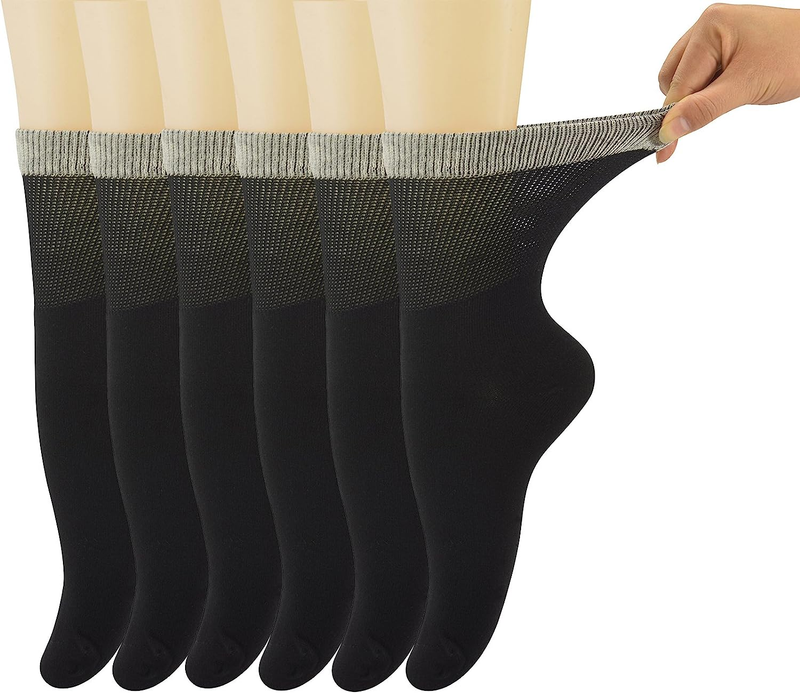 With Seamless Toe,6 Pairs Size 9-11
