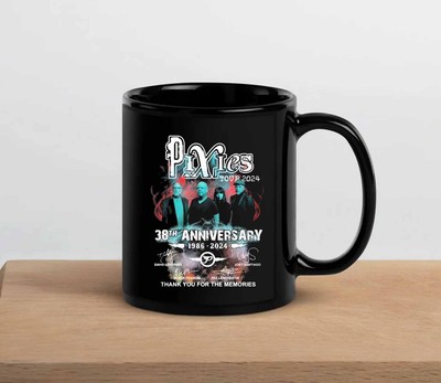 Pixies Tour 2024 38th Anniversary 1986-2024 The Memories Signatures Coffee Mug