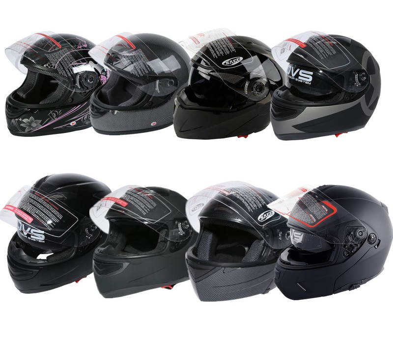 DOT Flip Up Modular Full Face Motorcycle Helmet Adult Street Bike S M L XL Size