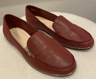 Andiamo Flats with zipper detail Size 9 NWOB