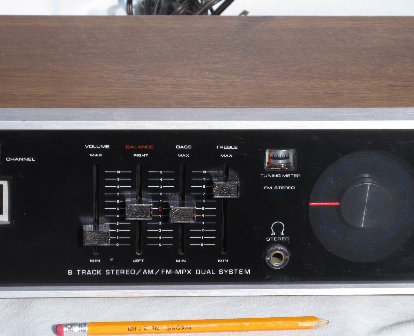 Vintage MORSE T600-A 8 Track AM/FM-MPX Dual Stereo System w/PHONO Cleaned/TESTED