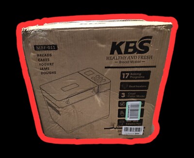 KBS 17-in-1 Bread Maker Machine with Dual Heaters