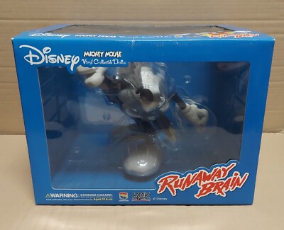 Medicom Kozik Runaway Brain Mickey Mouse Vinyl VCD Monochrome Version New Disney