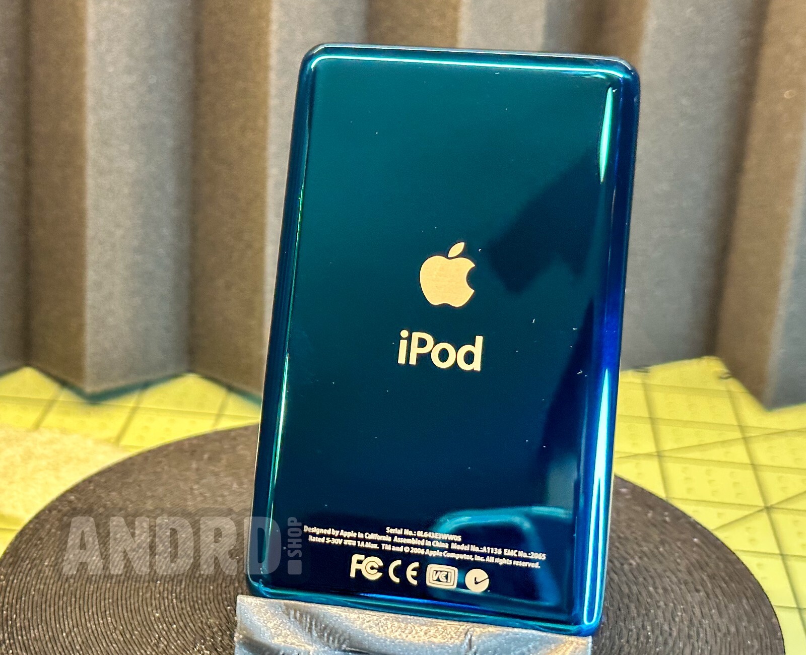 iPod classic 512GB換装,taptic,大容量バッテリ,外装新品 Custom 512GB Taptic Mod All Blue iPod Classic 7th Gen