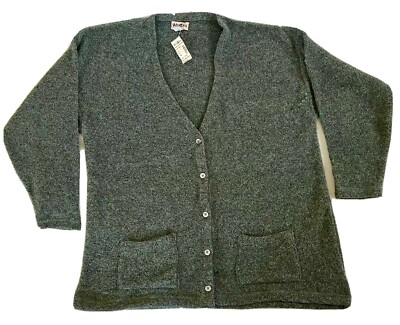 Winona Cardigan 2x Women s Wool Blend, Heather Forest Green, NWT Imperfect READ