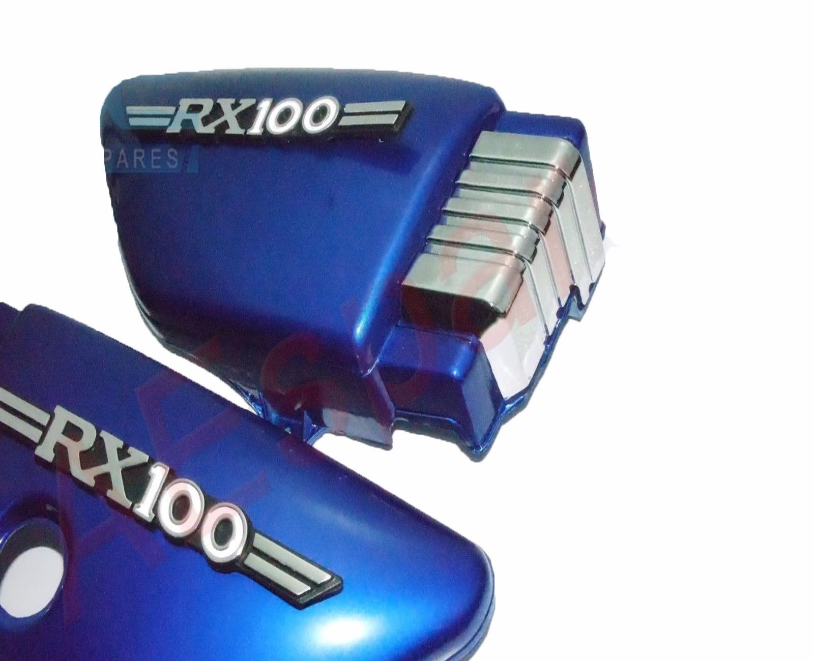 New RX100 Side Panel Set Blue Plastic Made For YAMAHA RX 100 Motorcycle 