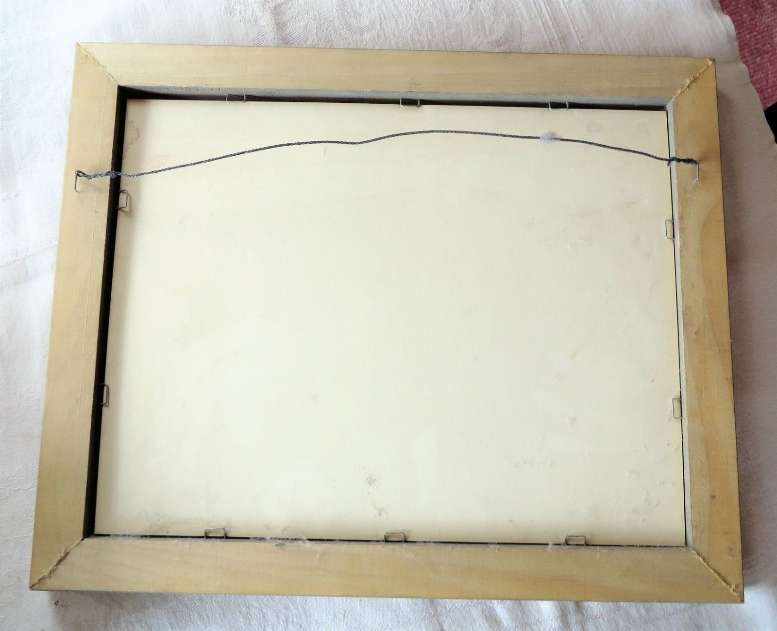 Art Gore Photograph Art Original Signed Natural Wood Frame Lake Boat Fisherman