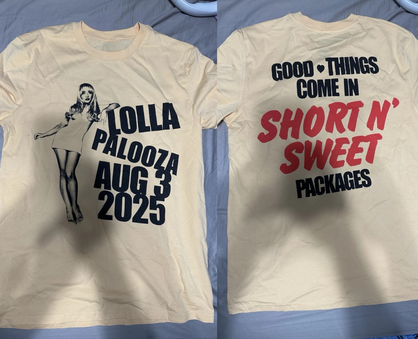 Sabrina Carpenter Lollapalooza 2025 Chicago Exclusive Merch
