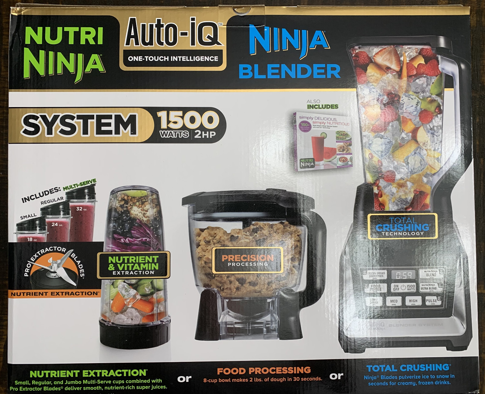 Nutri Ninja Blender Kitchen System with AutoIQ Technology
