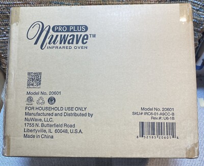 NEW Nuwave Pro Plus Infrared Oven - Model 20601 - New sealed In Box - 