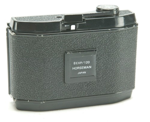 フィルムカメラ Horseman 8EXP 6x9 120 Roll Film Back Horseman 6x9 120 8 Exposure Roll Film Holder -New Seals- [EXC]