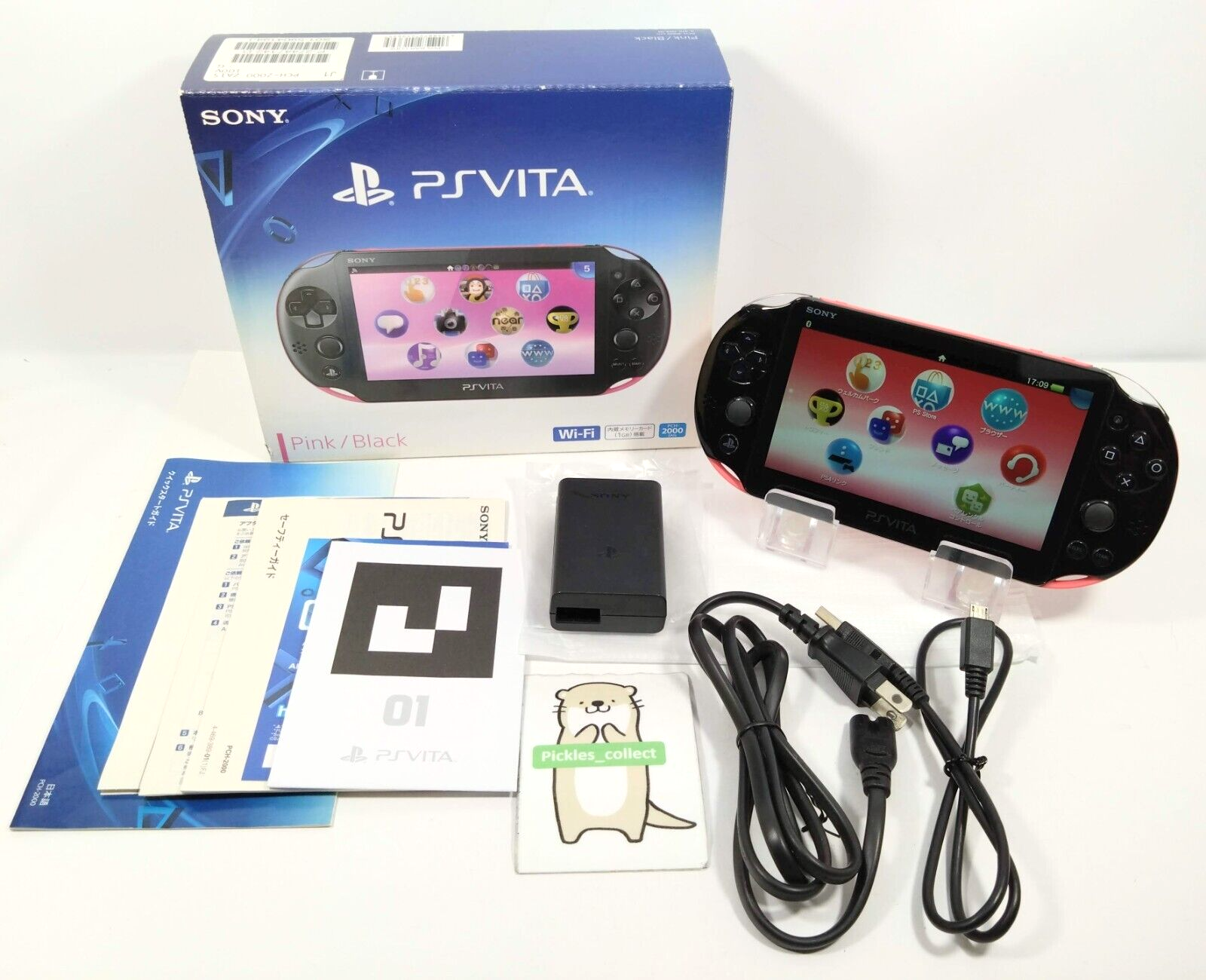 最新入荷 PS PSV Wi-Fi w/Box Console ZA15 2000 PCH Black Pink Vita Nintendo Switch
